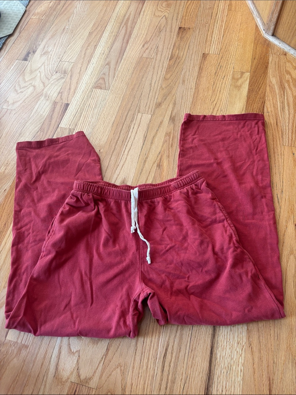 Brandy Red Lounge Pants with Drawstring